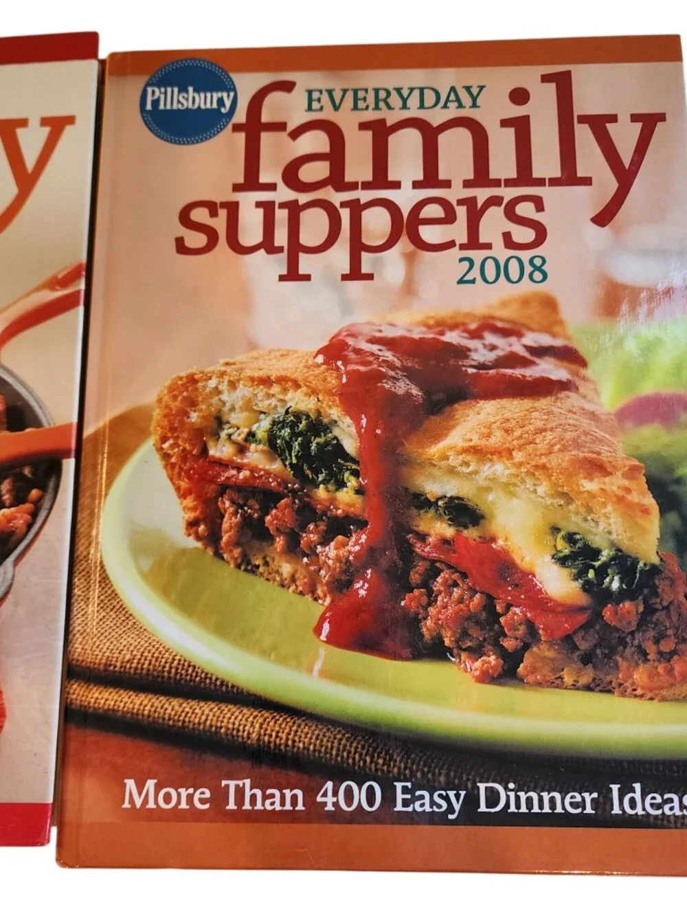 Pillsbury Family Suppers Hardcover CookBooks 2007 & 2008